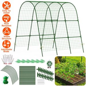 Arco en U para Hortalizas y Flores, Soporte de Jardín para Plantas Trepadoras, Uvas, Verduras y Flores en Macizos Elevados - Product Image 1