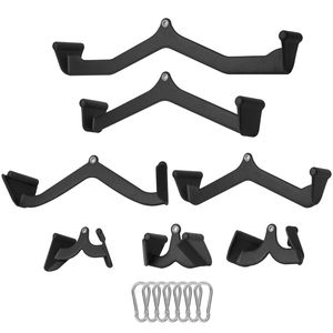 Accessoires pour machine à câble de musculation : Barres de tirage LAT, T-Bar, V-Bar, Barre de tirage triceps (lot de 7) – Équipement de fitness pour le renforcement du dos - Product Image 1