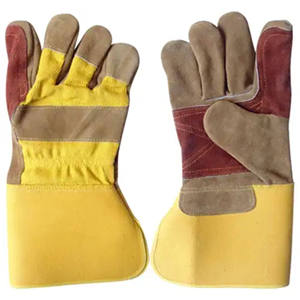 Gants de travail professionnels RAHEEM IMPEX en cuir croûte, anti-coupure, imperméables, résistants à la chaleur, antidérapants et respirants - Product Image 4