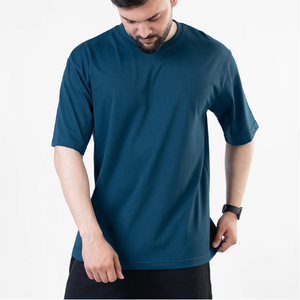 Camiseta Casual Elegante para Hombre, Antiencogimiento, Logotipo Personalizado, 100% Algodón Tejido, 220 GSM, Camisetas Unisex Modernas con Hombros Caídos - Product Image 6