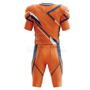 Custom American Football <b>Game</b> Uniform Set All Heat-Transfer Printed Polyester Jersey Pants Performance Sportswear for Adults - Product Image 2