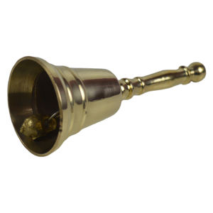 กระดิ่งมือทรงสวยงาม รุ่น BB008 ดีไซน์ทันสมัย สีทองเหลือง ขนาดใหญ่ ด้ามไม้สีน้ำตาล สำหรับใช้ภายในอาคาร คุณภาพเยี่ยม - Product Image 2