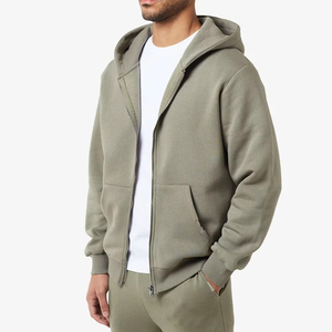 Nouveau sweat à capuche personnalisé avec fermeture éclair, mode hiver, marque de vêtements en coton avec fermeture éclair pour les marques privées, avec impression numérique et broderie, avec OEM - Product Image 2
