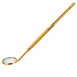 Espejo Cosmético de Acero Inoxidable en Tono Dorado de Alta Calidad, Ligero, con Mango de Alta Adherencia, Marca Privada, Espejo para Extensión de Pestañas y Maquillaje - Product Image 5