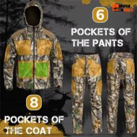 Ensemble veste et pantalon de chasse et de randonnée haut de gamme, imperméable, coupe-vent et respirant, pour l'aventure en plein air – Fournisseur en gros