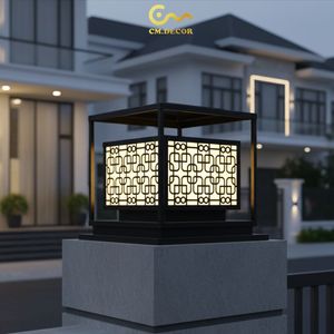 Outdoor <b>Post</b> Lamp Inox Steel 3500K Warm White AC 220V for Villa Fence Gate Column Decorative <b>Light</b> Modern - Product Image 3