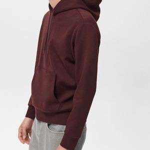 Sweat-shirts d'hiver surdimensionnés en polaire polyester/coton avec logo personnalisé de haute qualité, impression en relief, pour hommes, OEM ODM - Product Image 5