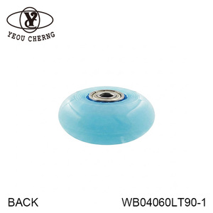 Custom PU Furniture <b>Wheel</b> 60x24mm Sky Blue Polyurethane <b>Replacement</b> <b>Wheel</b> WB04060LT90-1 - Product Image 4