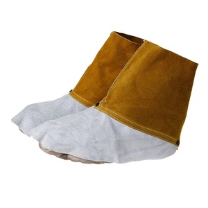 Protège-chaussures de soudage industriels souples en cuir de vachette pleine fleur de qualité supérieure pour vêtements de sécurité - Product Image 4