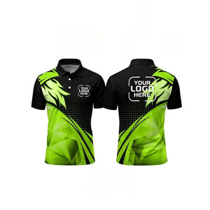 Nouveau maillot d'équipe personnalisé avec nom et numéro, impression intégrale, col respirant, adapté aux activités de plein air, maillot de cricket - Product Image 1