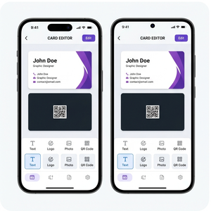 Application de création de cartes de visite Royalcraft : Créez des cartes de visite numériques, des modèles personnalisés pour Mac, iOS/Android, en stock - Product Image 3
