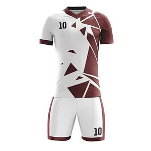Custom Soccer Jersey Set White Yellow Geometric Print Sublimated Breathable Quick Dry V-neck Short Sleeve Unisex Adult Uniform - Product Image 5