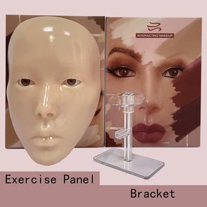 5D Realistic Silicone Full Face Makeup Practice Board <b>Eye</b> <b>Shadow</b> Eyebrow Eyeliner Training Mask - Product Image 3