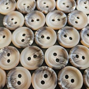 Luxury Marbled Horn <b>Buttons</b> Mixed Brown Tones Polished Sustainable Fasteners for Premium Men's and Women's Wear - Product Image 3