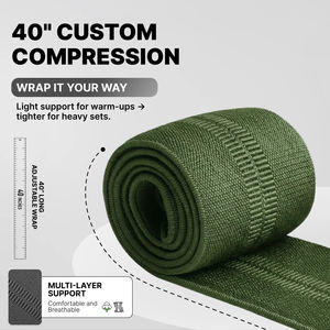 Cintas de Soporte para Codos Powerlift con Logotipo Personalizado, Rodilleras de Neopreno para Fitness, Precio Competitivo, Protección Corporal para Levantamiento de Pesas - Product Image 5