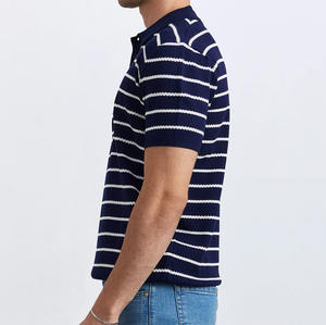 Camisetas Transpirables de Manga Corta para Hombre de Alta Calidad, Logotipo Personalizado Bordado, Patrón Sólido, Tela Jersey, Camiseta Polo Lisa - Product Image 4