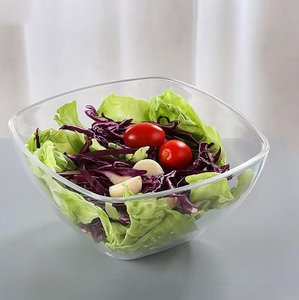 Antique Design <b>Acrylic</b> Transparent Salad Server Bowl For Dinnerware Organizer Decorative Bowl At Lowest Price - Product Image 3