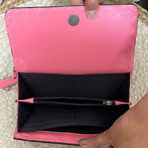 Conjunto de dos piezas a juego: bolso Speedy a cuadros rosa y blanco y cartera, bolso de mano a la moda para mujer, elegante bolso bandolera. - Product Image 5