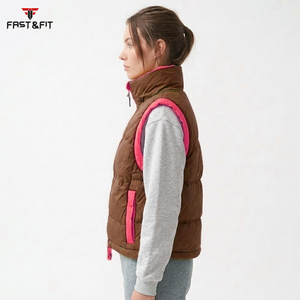 Customized Vest for Winter Puffer With Zipper <b>Plus</b> <b>Size</b> <b>Jacket</b> Windproof and Warm Bubble Vest <b>Jacket</b> - Product Image 6