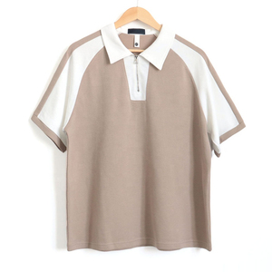 Wholesale Custom Men's <b>Classic</b> Polo Shirt, Two-Button Closure Pique Polo Shirt Outdoor Two Tone Summer Fashion Golf Shirts Tee - Product Image 1