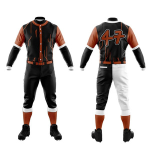Créez votre propre logo personnalisé pour un uniforme de baseball de qualité supérieure. Vente directe d'usine. Uniforme de baseball confortable et respirant. - Product Image 3