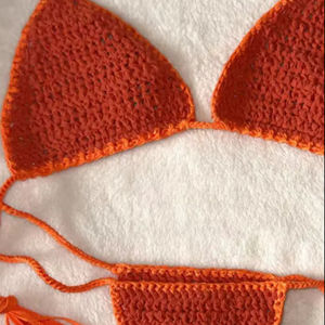 Conjunto de bikini de crochet MIMI Naranja - Product Image 1