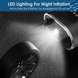 Bomba de Aire Eléctrica Inalámbrica Portátil de 150 PSI, Inflador de Neumáticos de Coche con Luz LED, Compresor de Aire Eléctrico para Coche - Product Image 4