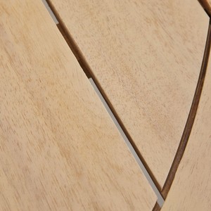 Vandana Hexa Flux oval <b>garden</b> <b>table</b> in acacia wood - Product Image 5