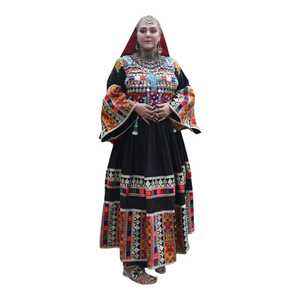 Handmade Embroidered Ethnic Boho Maxi <b>Dress</b> for Women Premium Cotton Custom Size Wholesale Afghani Casual <b>Dresses</b> - Product Image 1