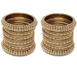 24K Gold Plated Brass Alloy Cuff <b>Bracelet</b> Emerald Cut <b>Crystal</b> Rhinestone Flower Pattern Women's Jewelry Claw Setting Third Party - Product Image 4