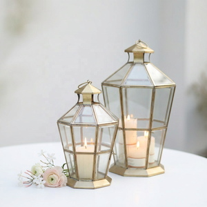 Lámpara de Pie Decorativa de Diseño Innovador y Moderno, Fabricada a Mano en Latón, Metal, Vidrio y Acero Inoxidable, Estilo Linterna de Candelabro, Gran Venta - Product Image 4