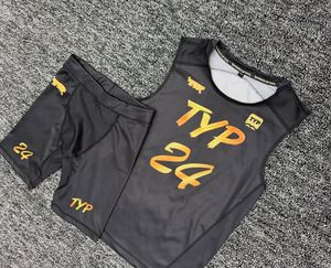 Uniforme de Baloncesto Unisex para Adultos, Diseño OEM, Negro y Amarillo, Sin Mangas, Poliéster Transpirable de Secado Rápido, Nombres/Números de Equipo Personalizados - Product Image 4