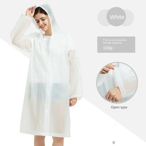 Chaqueta Impermeable Transparente para Mujer, Estilo Moderno y Personalizado, con Bordado, Transpirable y Resistente al Viento - Product Image 4