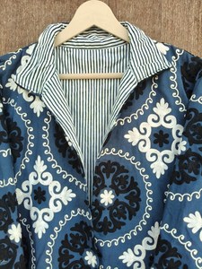 India <b>Velvet</b> Fabric Handmade Suzani Embroidery Jacket With Inside Cotton Fabric Boho Floral Cotton <b>Coat</b> Rich <b>Women</b> Winter Blazer - Product Image 3