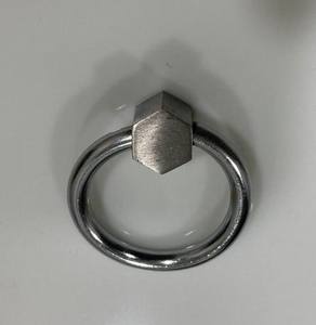 Perilla de puerta en forma de anillo de latón de acero inoxidable hecha en fábrica, perilla de armario, cocina, dormitorio, armario, gimnasio, cajón, hoteles, India - Product Image 2
