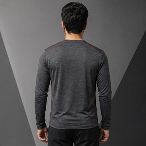 Durable cotton fabric smart casual appeal comfortable relaxed daily wear Men Full <b>Sleeves</b> <b>T</b>-<b>Shirt</b> comfortable versatile Men Full - Product Image 5