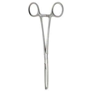 Pinzas de agarre de tejido Allis, 5x4 dientes, 16 cm, acero inoxidable alemán, instrumento quirúrgico manual JS-SI-AF-001, Clase I Quirúrgica - Product Image 2
