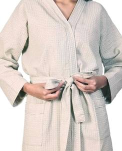 Peignoir de Spa Hôtelier pour Adultes - 100% Coton Éponge Écologique Respirant Thermique Séchage Rapide Style Classique Sauna Personnalisé Unisexe Hommes Femmes - Product Image 1