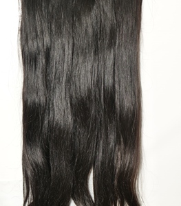 Extensions de cheveux humains vierges 100 % non traités, alignés aux cuticules, de type Remy, origine Cambodgie, noirs bruts, lisses, en gros - Product Image 6
