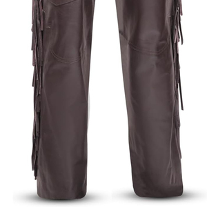 High Quality Durable Material Washed Men's Leather <b>Chaps</b> Wholesale Best Price Custom Logo Printed Leather <b>Chaps</b> - Product Image 6