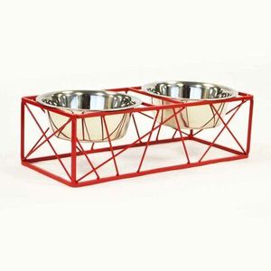 Support de gamelles surélevées pour animaux de compagnie – Qualité durable, design moderne, double gamelle pour l'alimentation des animaux - Product Image 5