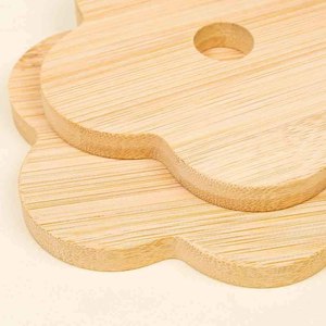 Ensemble de sous-verres en bois gravés, logo personnalisé, couleur personnalisée, design moderne durable, cadeaux de bienvenue personnalisés en gros, maison, hôtel - Product Image 4