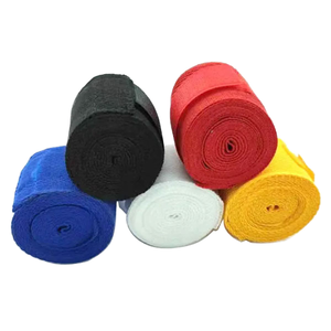 Équipement d'entraînement de Muay Thai et de kickboxing en coton suédé personnalisé, nouveau design, bandages imprimés, gants de boxe, protection avec logo - Product Image 2