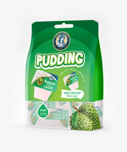 VINUT TRUST Pudín con Sabor a Guanábana 425g 10 Tazas, Golosina de Gelatina Frutal, Snack Nutritivo Premium para Todas las Edades - Product Image 1