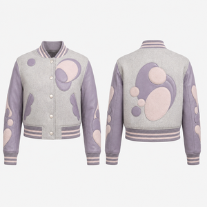 Veste universitaire à boutons pression pour homme, col montant personnalisé, nom et numéro du joueur, grande taille, veste athlétique de campus, fournisseur en gros - Product Image 3
