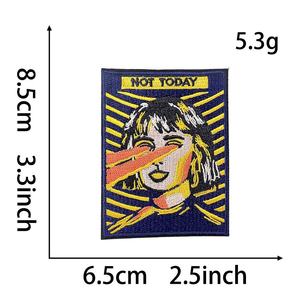 Customized Twill Fabric Embroidery <b>Patch</b> for Casual Wear Jackets Clothes Caps Iron <b>On</b> <b>Sew</b> <b>On</b> Embroidered Logo Badge Wholesale - Product Image 4