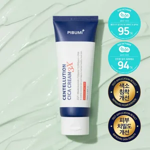 PIBUMI Centellution Cica Cream 3X 100mL Loción facial de alta calidad para piel seca - Product Image 1