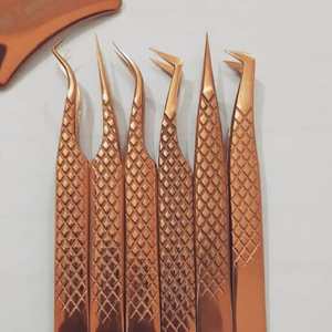 Pinzas para Pestañas de Acero Inoxidable con Punta de Fibra, Dentadas, con Opción de Logotipo Personalizado - Venta al por Mayor - Product Image 1