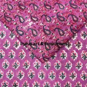 Block Print Cotton Cambric 60X60 Running Fabric Traditional Jaipuri Print Cotton Fabric - Product Image 2