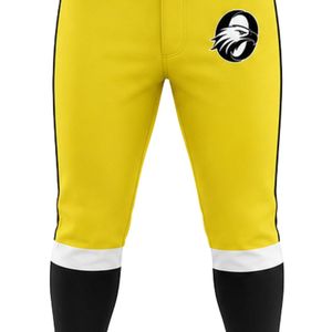 Yellow and <b>Black</b> Baseball Jacket and <b>Pants</b> Set Full Sleeve Button Up Top with Matching <b>Pants</b> Professional Baseball Team Gear - Product Image 6